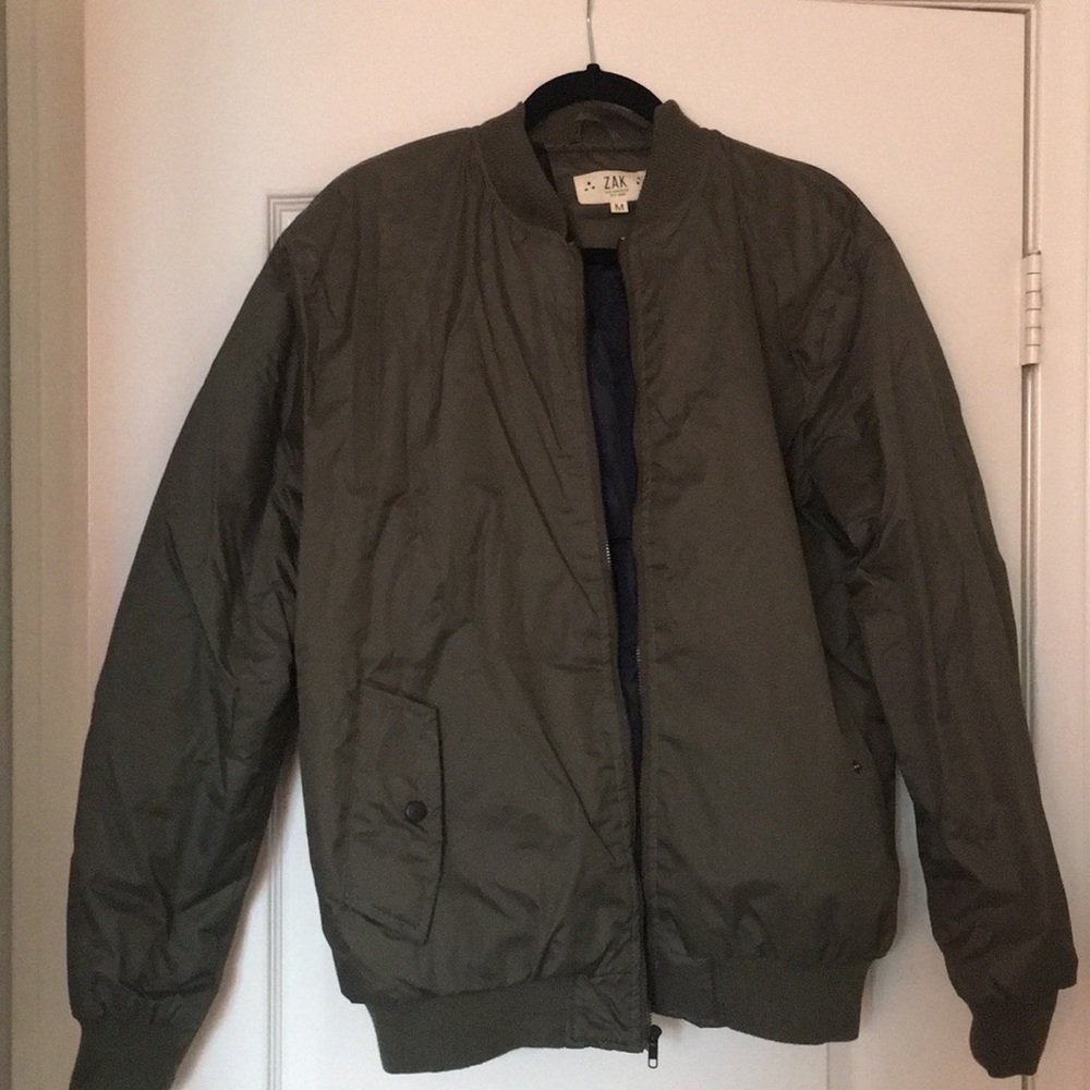 Men’s Olive Green Bomber Jacket